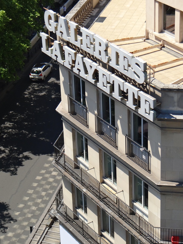 Secret Paris: Free Views from Galleries Lafayette Rooftop, La Terrasse -  PhilaTravelGirl