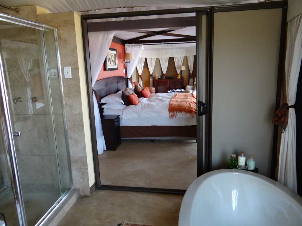 The Elephant Camp - the view from the bathtub