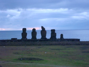 Ahu at Hanga Roa Moai of Easter Island Statues