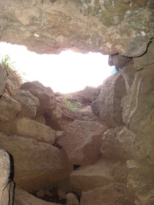 Cave entrance/exit to climb