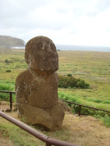 Kneeling Monk Easter Island statues