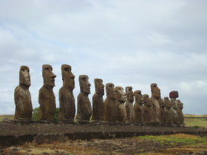 Ahu Tongariki- 15 Moai of Easter Island Statues