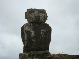 Easter Island statues birdman or owl looking
