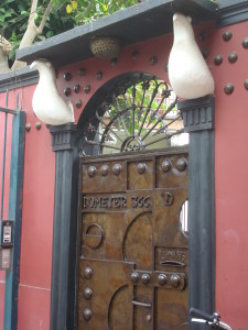 Barranco Peruvian Art Entry Door in Lima Peru bike tour