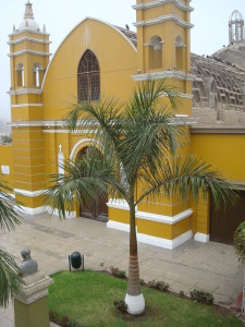Church in Barranco Lima Peru Bike Tour