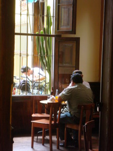 Bike Tour of Lima - Peruvian locals in a bar