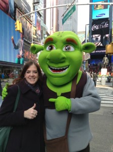 Me & Shrek in Times Square, NYC