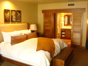 Miraval Spa standard room and bathroom