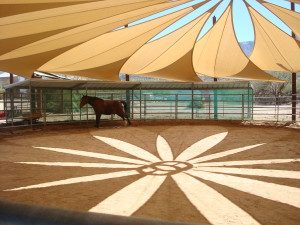 The Equine ring at Miraval
