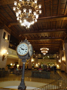 The Royal York hotel lobby - clock tower and lobby ceiling