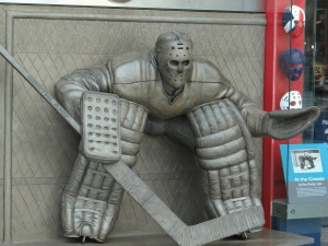 Goalie outside Hockey Hall of Fame
