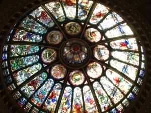 As if the Stanley Cup weren't impressive enough just look up and see the ceiling of stained glass