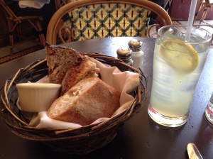 Parc Philadelphia bread basket 10 Solo Travel Tips Dining Solo