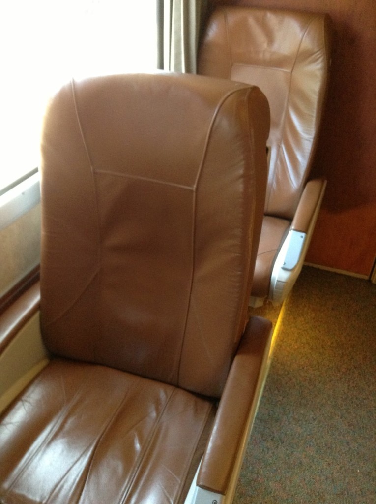 Business class Amtrak Cascades train