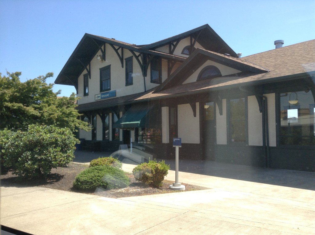 Larger train station along the route