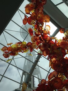 Chihuly Conservatory and Space Needle