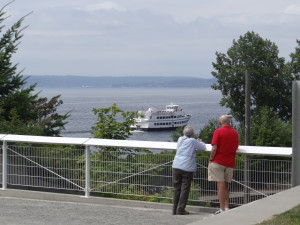 Watching the boats on Puget Sound