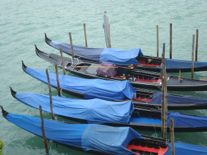 Gondolas in Venice