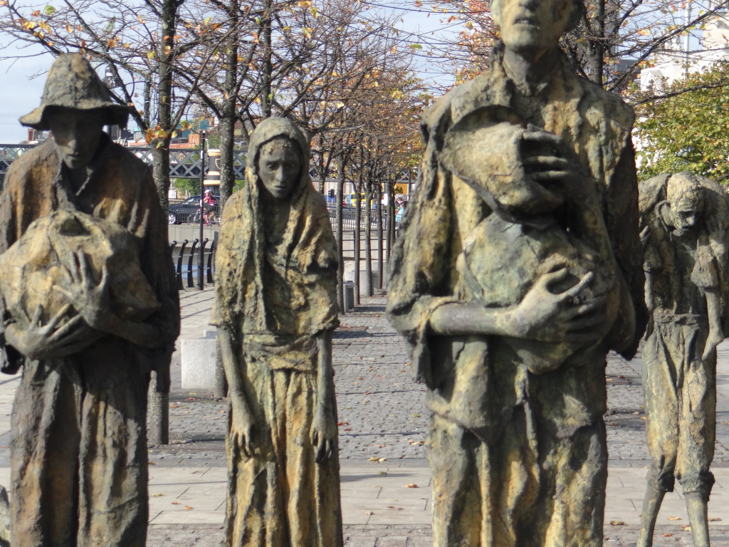 "The Famine" in Dublin along the LIfey - a reminder of the city's past