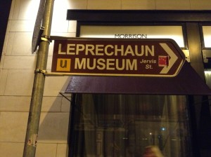 Leprechaun Museum sign