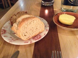 The bread plate at The Morrison Grill