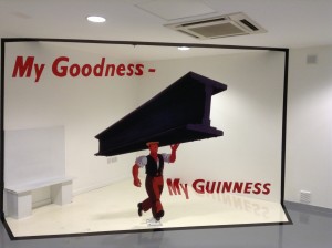 You too can be in the Guinness Ad! Sit on the bench on the left and seemlessly appear in the ad