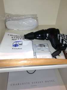 Charlotte Street Hotel amenities