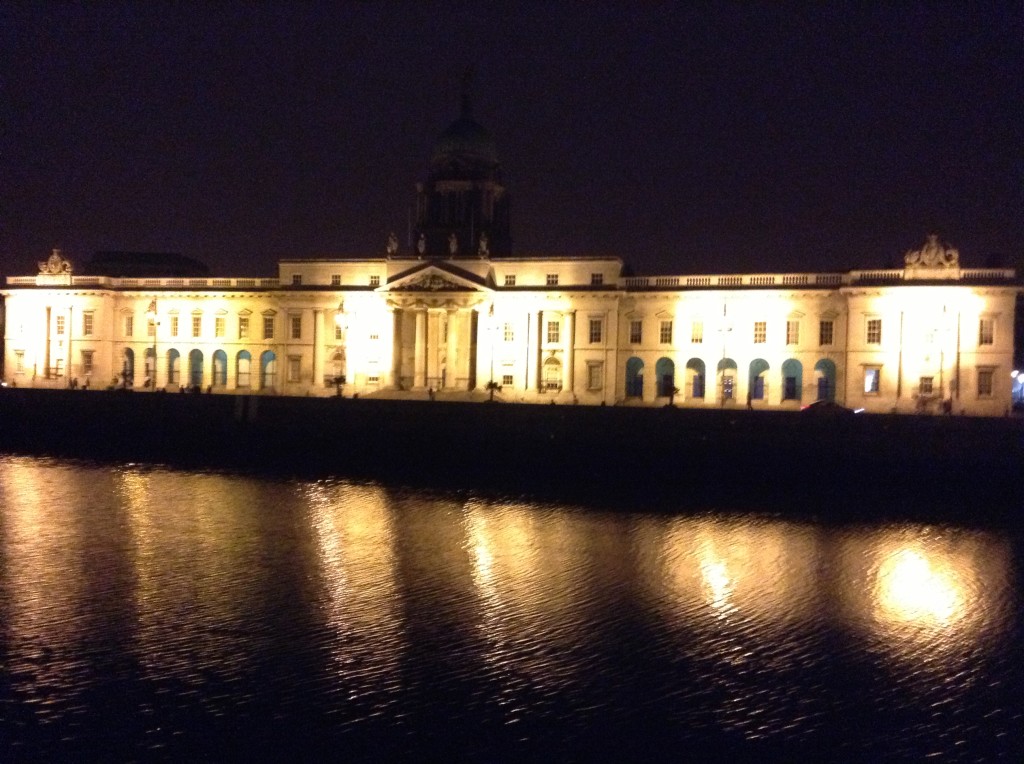 The Customs House in Dublin along the Liffey River