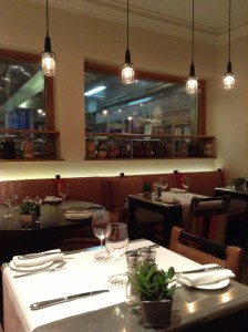 Open Kitchen Oscar Bar Restaurant at Charlotte Street Hotel a Firmdale in London