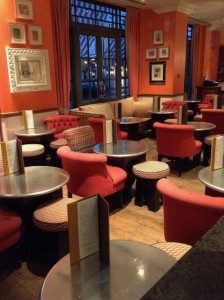 Oscar Bar Restaurant Lounge Area at Charlotte Street Hotel London