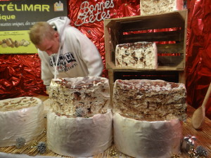 Nougat cut to order in Paris