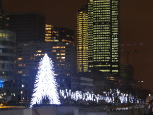 La Defense at night