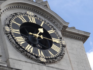 The clock at St. Paul's Cathedral in London