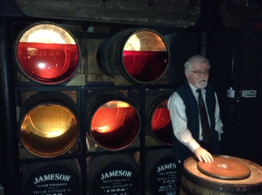 Ageing whisky at Jameson