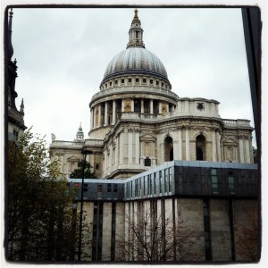 St. Paul's Cathedral view from Barbecoa restaurant London
