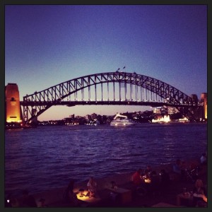 Sydney Harbour Bridge at twilight