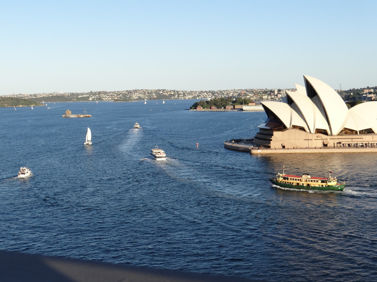 View of Sydney Opera House from the Harbour bridge