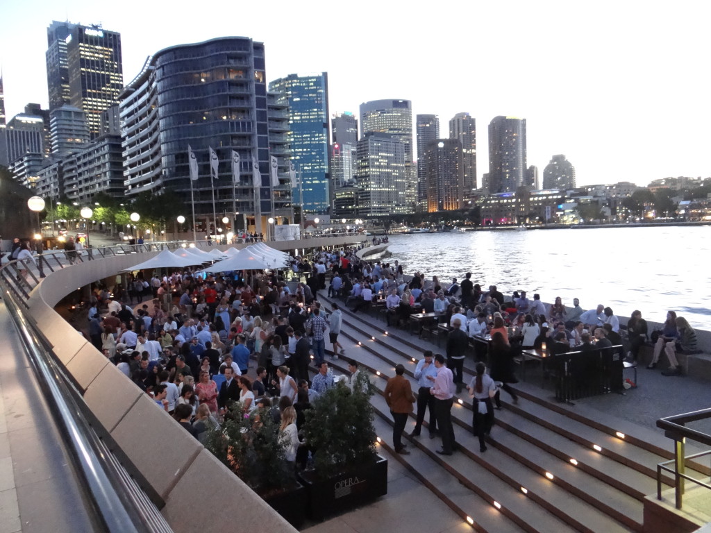 Happy Hour at Sydney Opera House Bar on Circular Quay