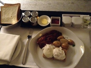 Hyatt Regency Incheon room service breakfast