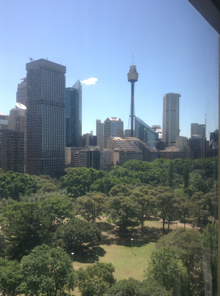 Sydney Hyde Park view from Pullman