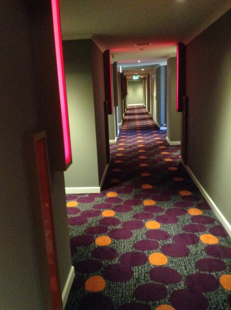 Sydney Pullman Hyde Park hallway of color