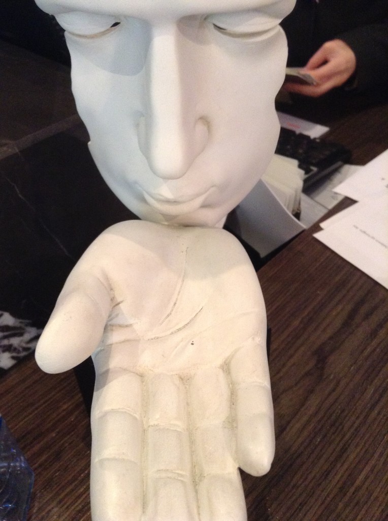 Art at the front desk of Sydney Pullman Hyde Park