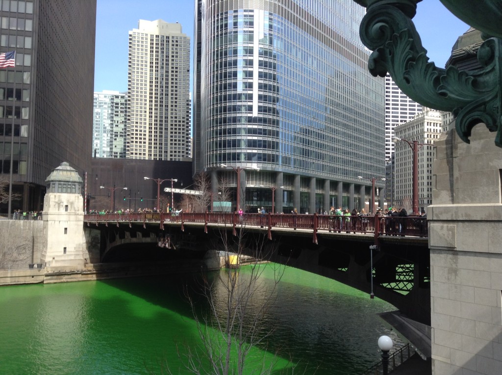 Chicago Green River and bridge