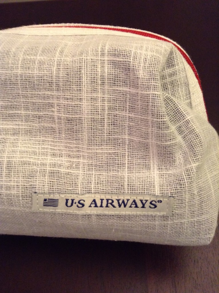 Envoy toiletry bag on USAirways