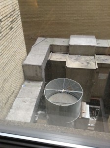 New York view of air conditioners and alley
