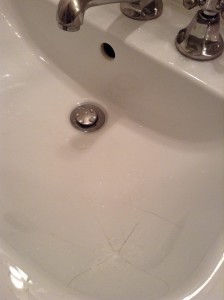Cracked Bathroom Sink Kimpton