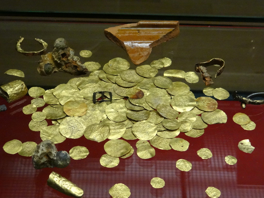 Gold coins at the British Museum