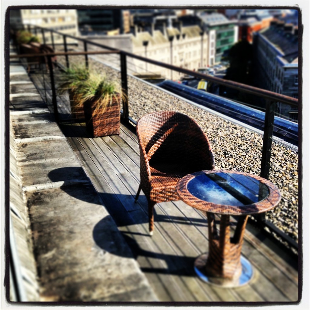 Westin Dublin rooftop balcony