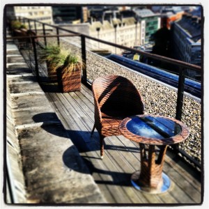 Westin Dublin rooftop balcony