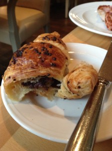chocolate croissant breakfast at Westin Dublin lactose intolerance